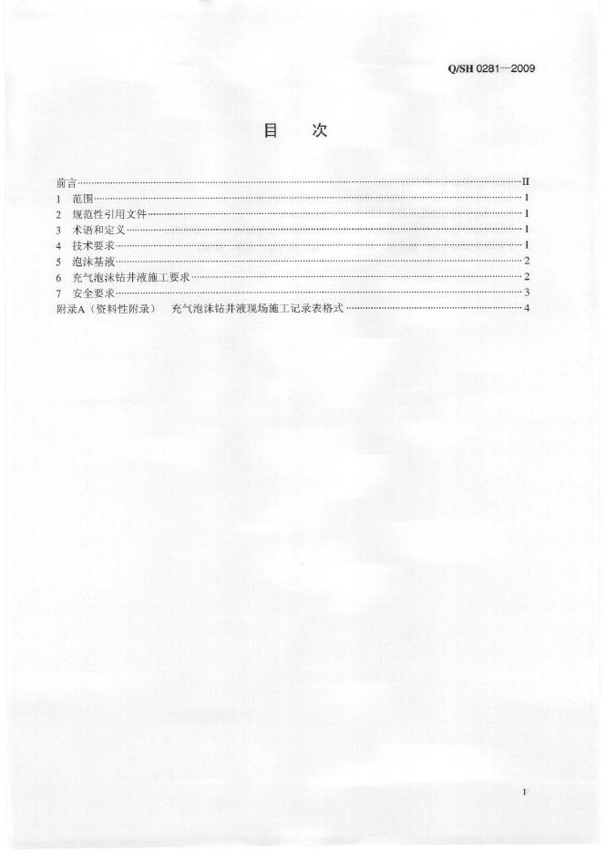 Q/SH 0281-2009 标准预览