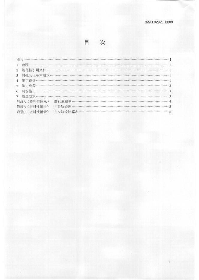 Q/SH 0292-2009 标准预览