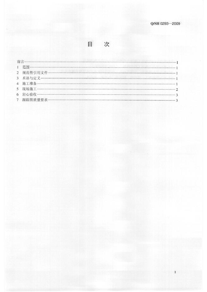 Q/SH 0293-2009 标准预览