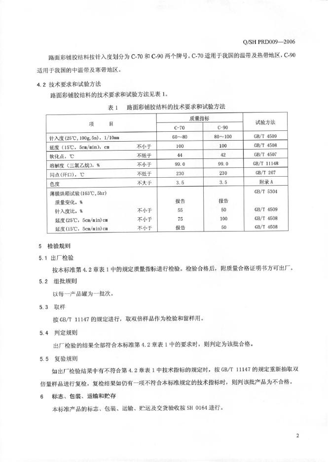 Q/SH PRD009-2006 标准预览