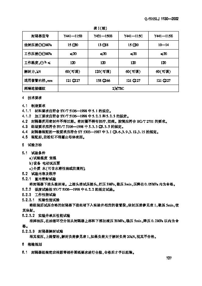 Q/SHSLJ 1130-2002 标准预览