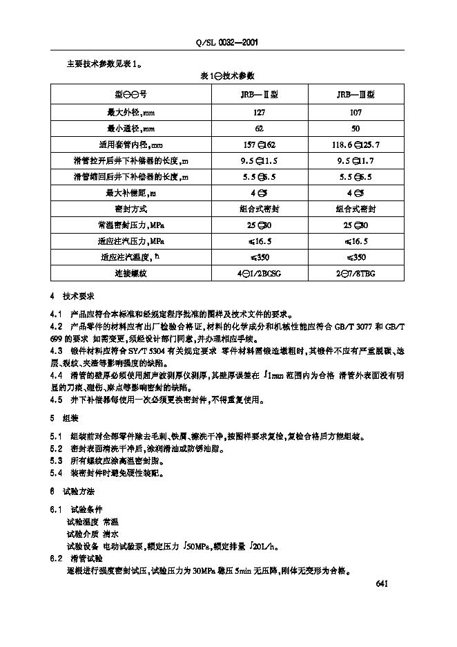 Q/SL 0032-2001 标准预览