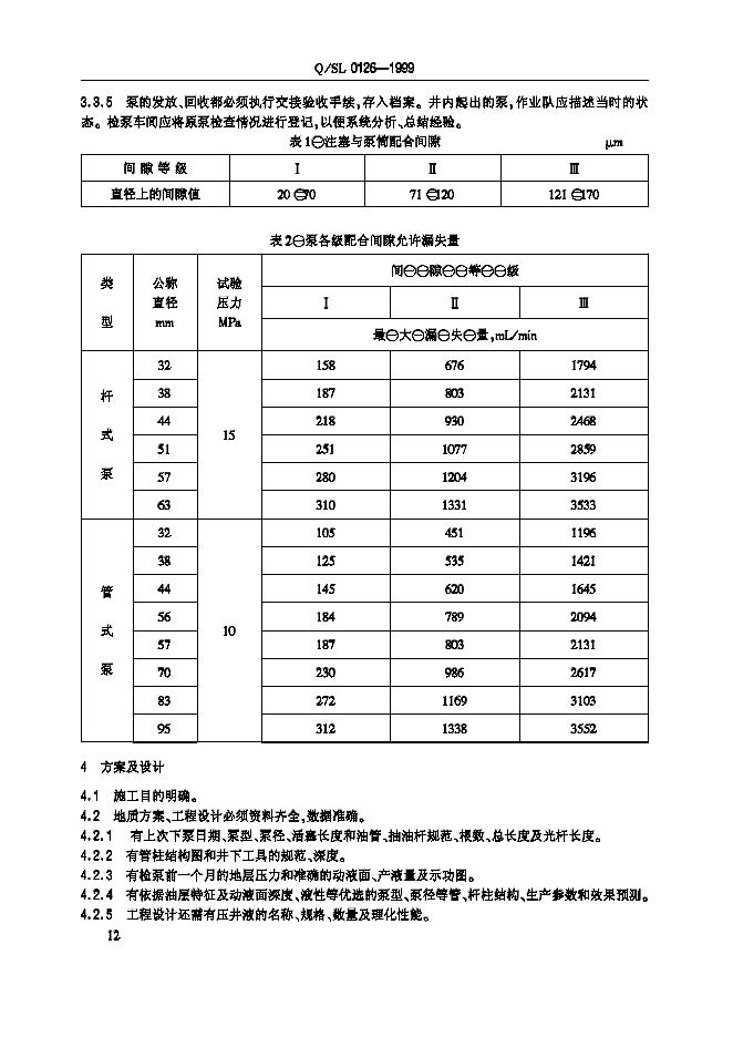 Q/SL 0126-1999 标准预览