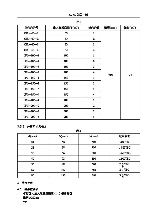 Q/SL 0807-1993 标准预览