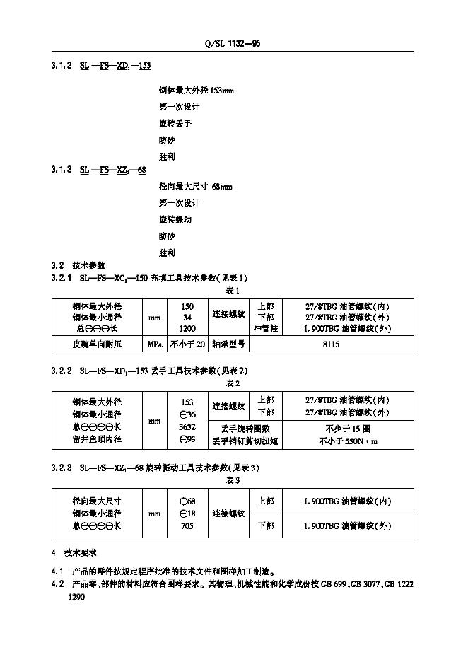 Q/SL 1132-1995 标准预览