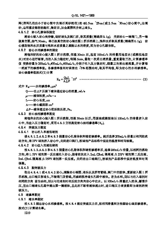 Q/SL 1421-1999 标准预览