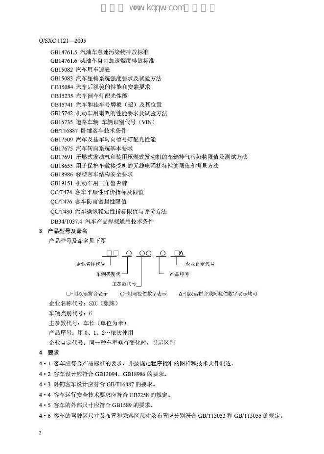 Q/SXC 1121-2005 标准预览