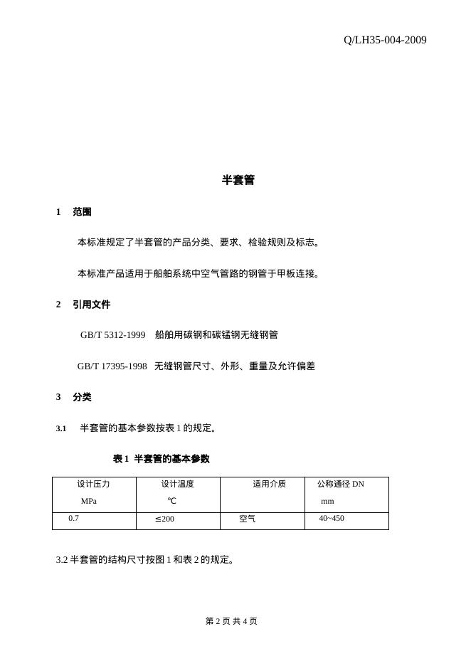 Q/LH 35-004-2009 标准预览