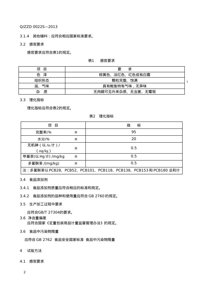 Q/ZZD 0022S-2013 标准预览