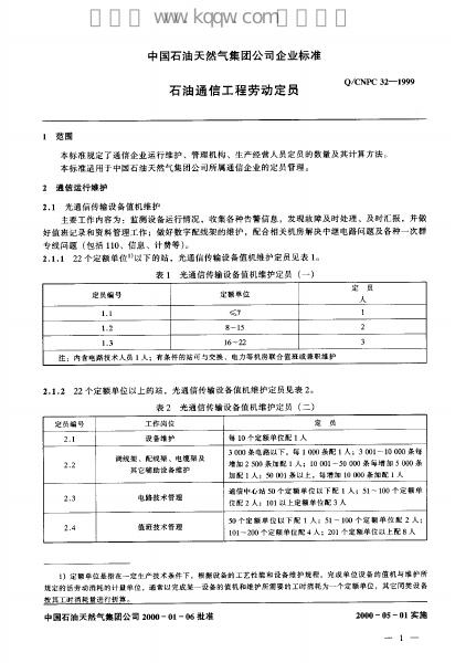 Q/CNPC 32-1999 标准预览