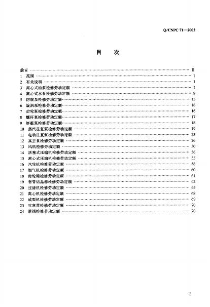 Q/CNPC 71-2002 标准预览