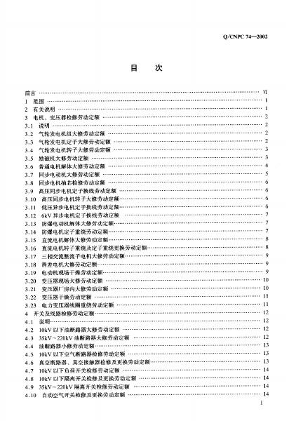 Q/CNPC 74-2002 标准预览