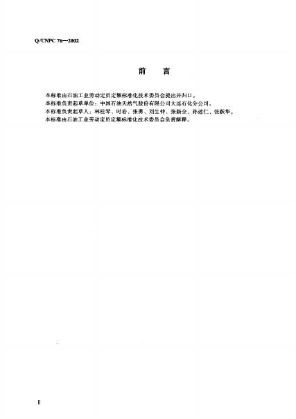 Q/CNPC 76-2002 标准预览
