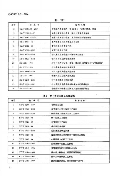 Q/CNPC 8.9-2004 标准预览