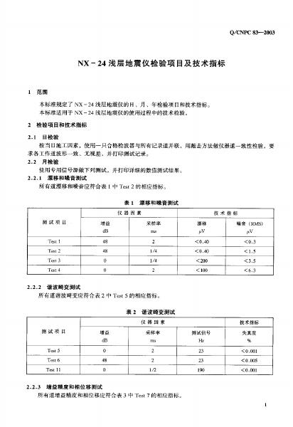 Q/CNPC 83-2003 标准预览