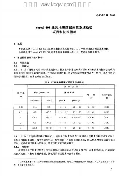 Q/CNPC 84-2003 标准预览