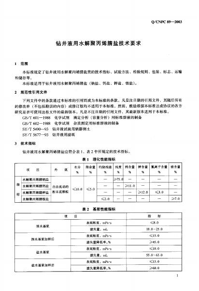 Q/CNPC 89-2003 标准预览