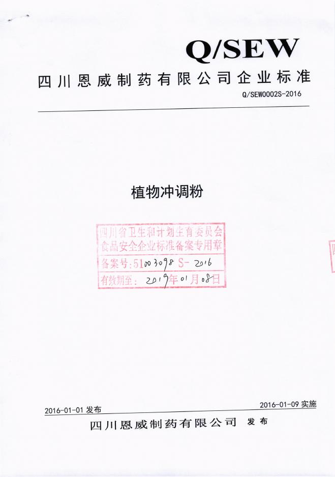 Q/SEW 0002S-2016 标准预览