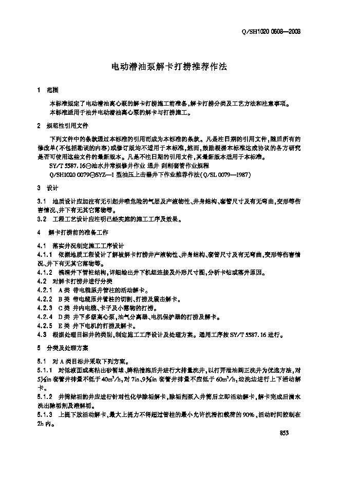 Q/SH1020 0608-2003 标准预览