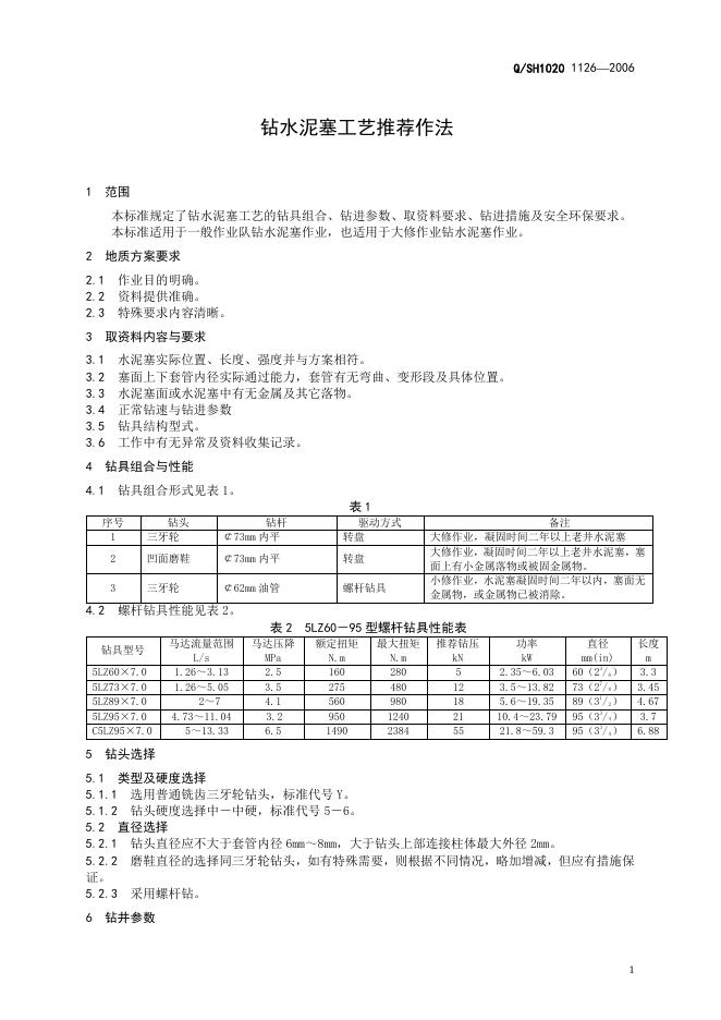 Q/SH1020 1126-2006 标准预览