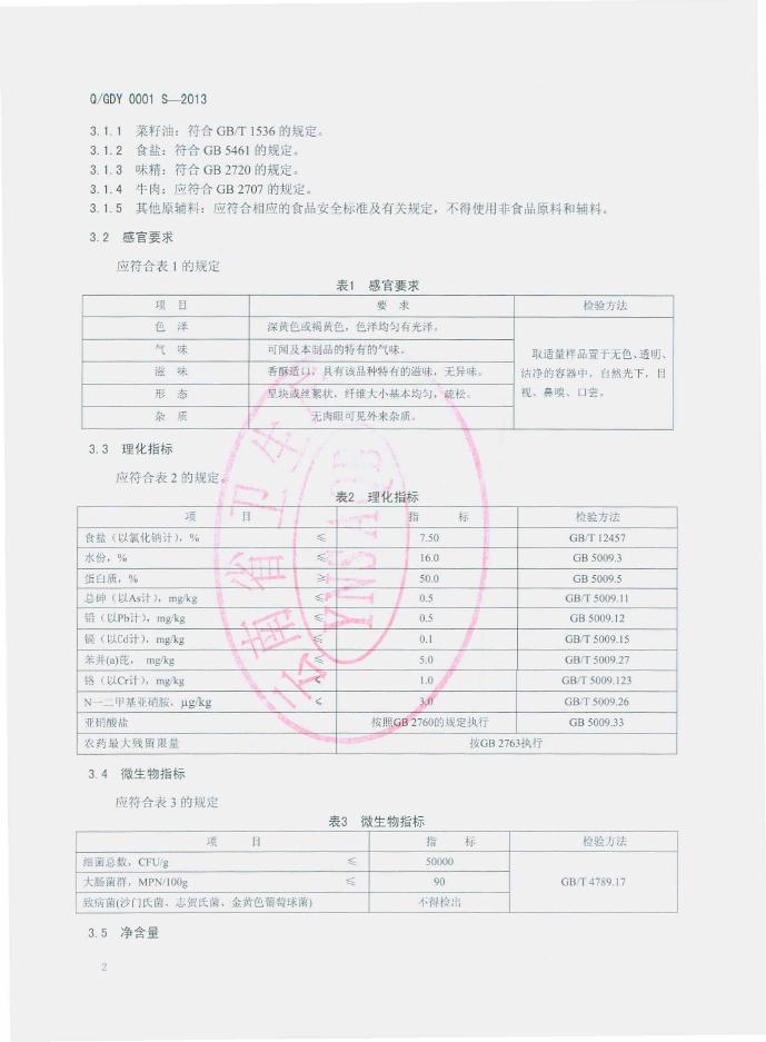 Q/GDY 0001S-2013 标准预览