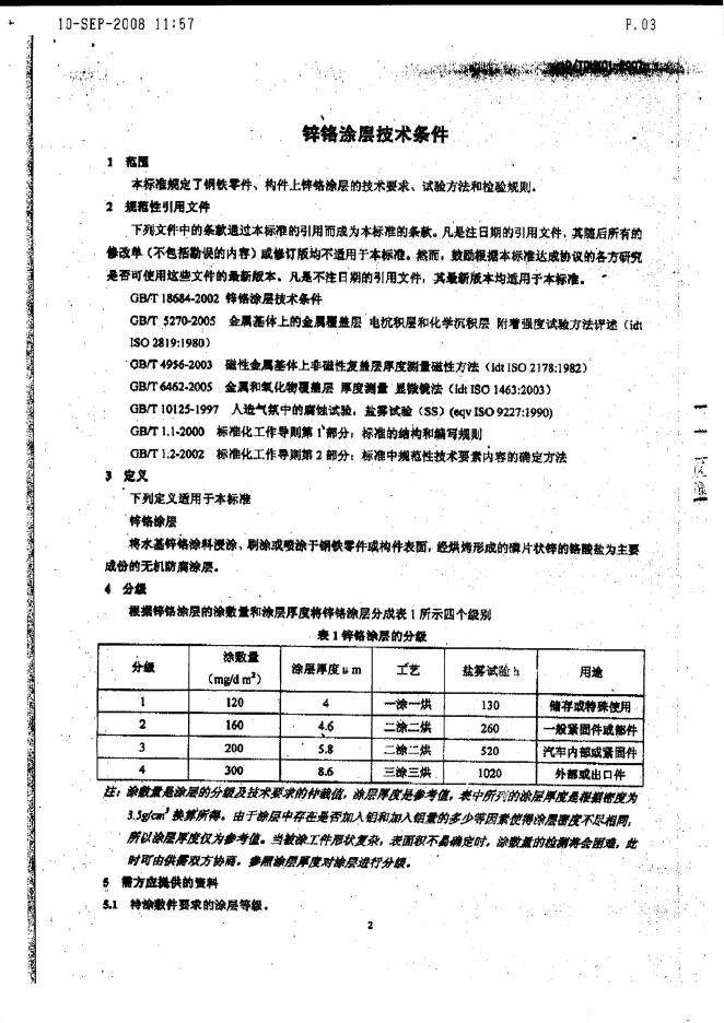 Q/TDHK 001-2007 标准预览