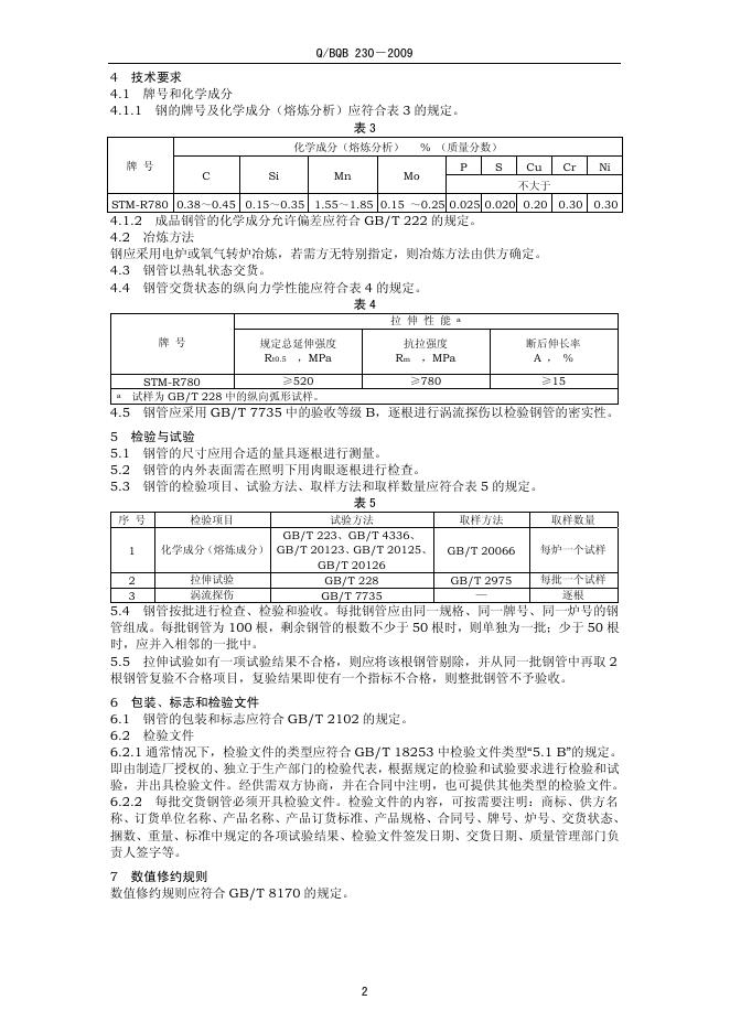 Q/BQB 230-2009 标准预览