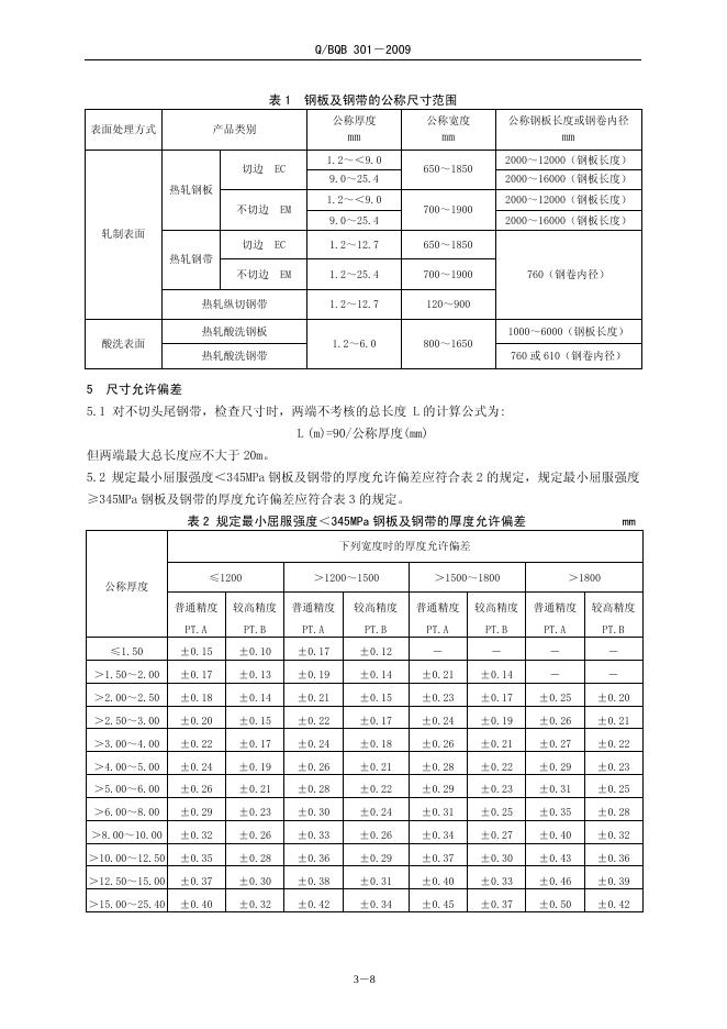 Q/BQB 301-2009 标准预览