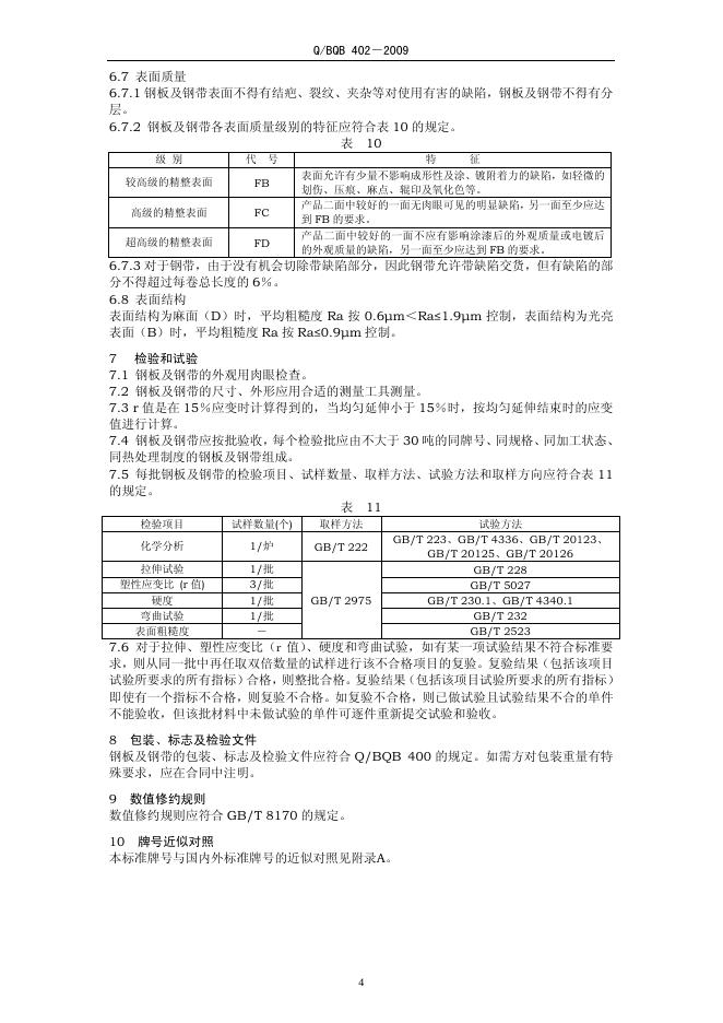Q/BQB 402-2009 标准预览