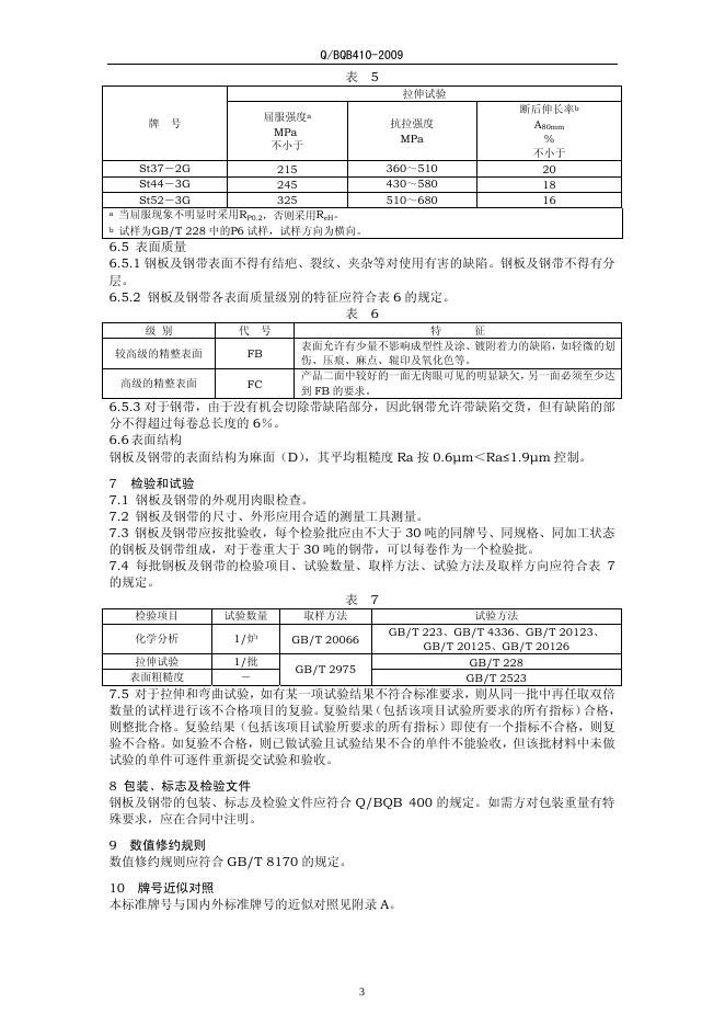 Q/BQB 410-2009 标准预览