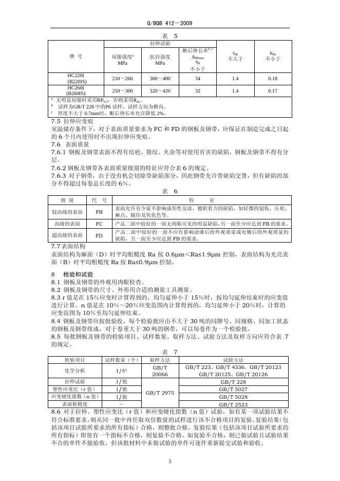 Q/BQB 412-2009 标准预览