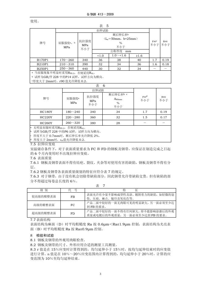 Q/BQB 413-2009 标准预览