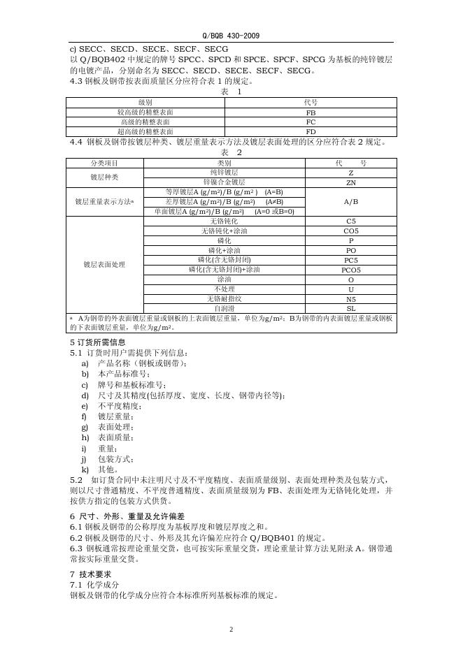 Q/BQB 430-2009 标准预览