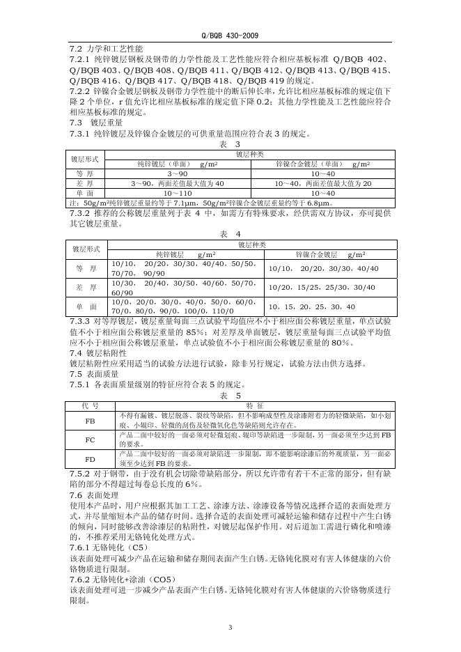 Q/BQB 430-2009 标准预览