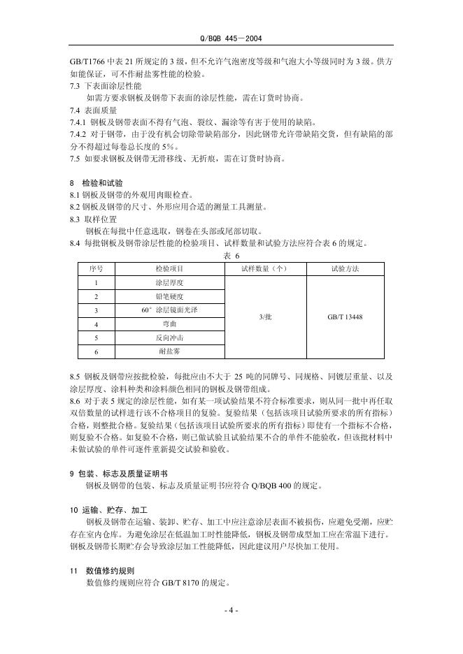 Q/BQB 445-2004 标准预览