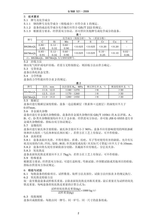 Q/BQB 521-2009 标准预览
