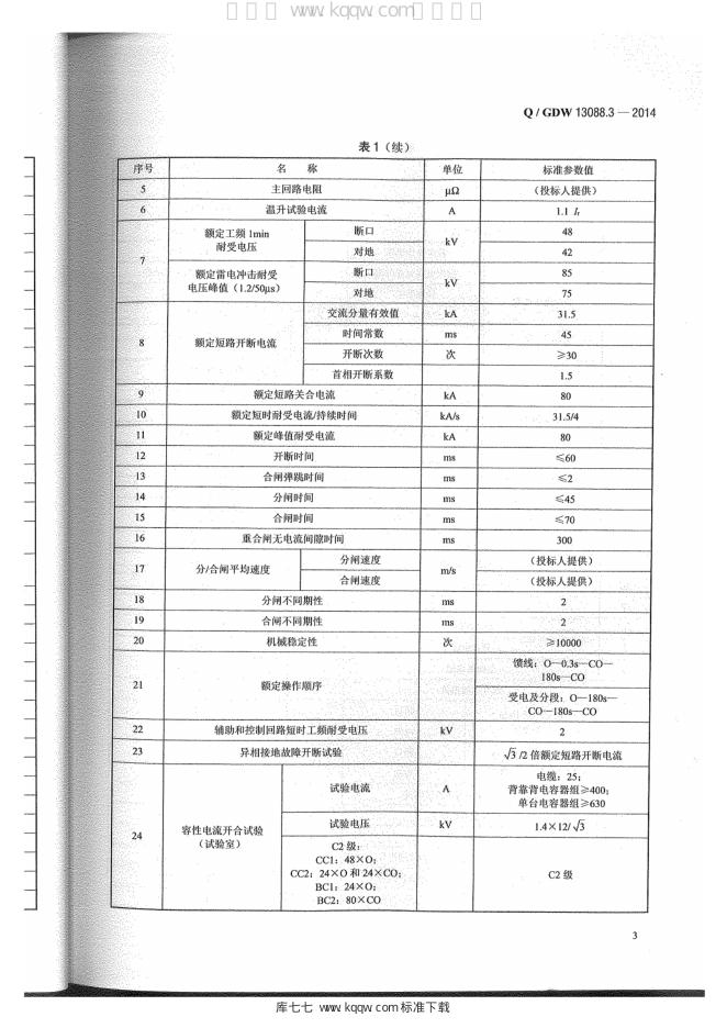Q/GDW 13088.3-2014 标准预览