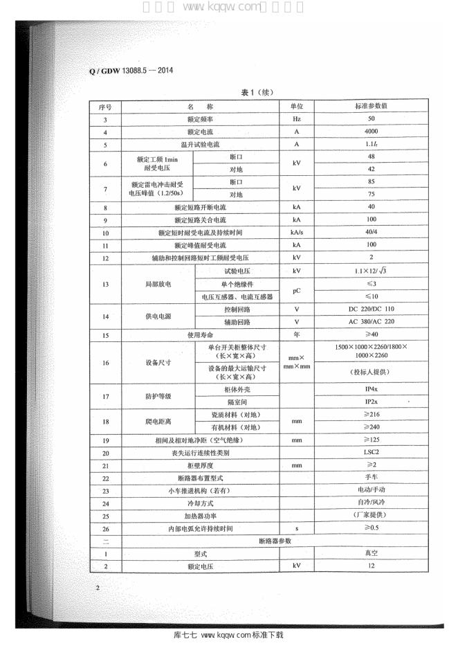Q/GDW 13088.5-2014 标准预览
