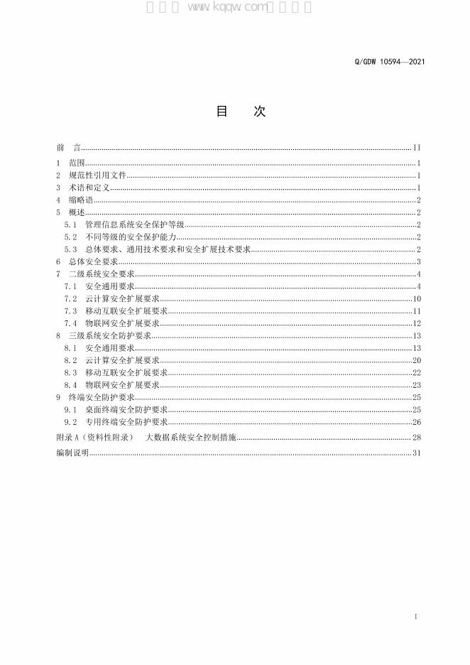 Q/GDW 10594-2021 标准预览