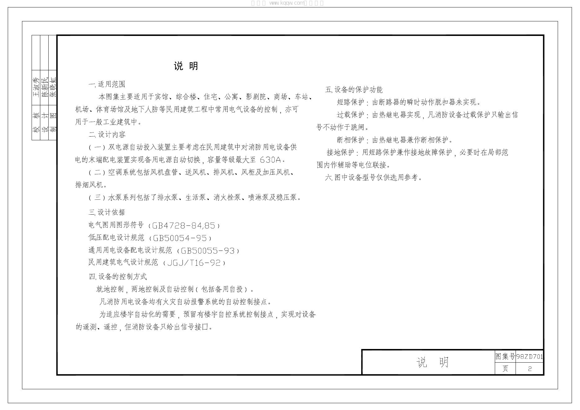98ZD701 标准预览