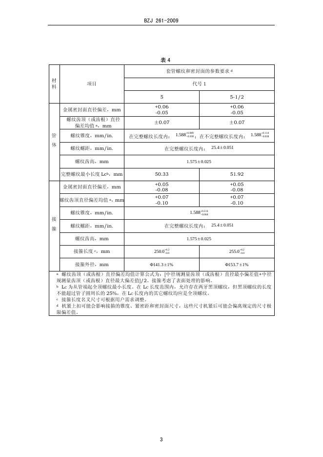 BZJ 261-2009 标准预览