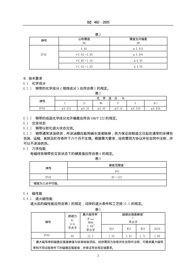 BZJ 482-2005 标准预览