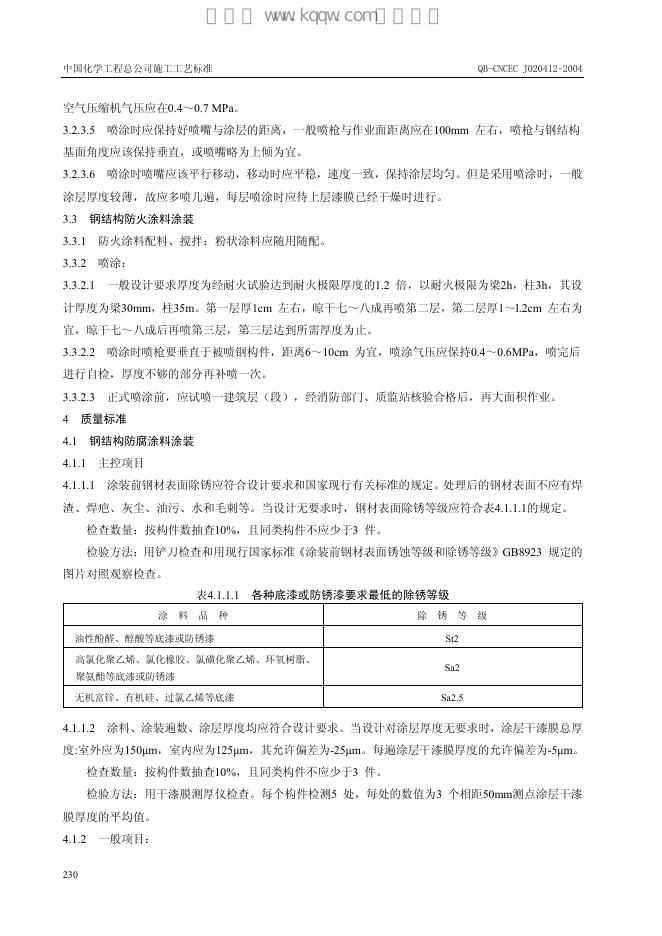 QB-CNCEC J020412-2004 标准预览
