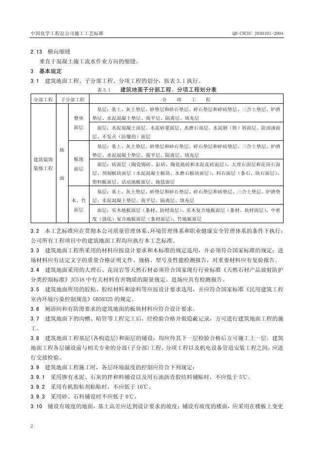 QB-CNCEC J030101-2004 标准预览