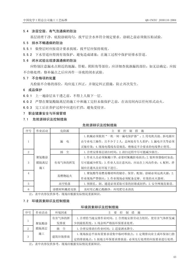 QB-CNCEC J030110-2004 标准预览