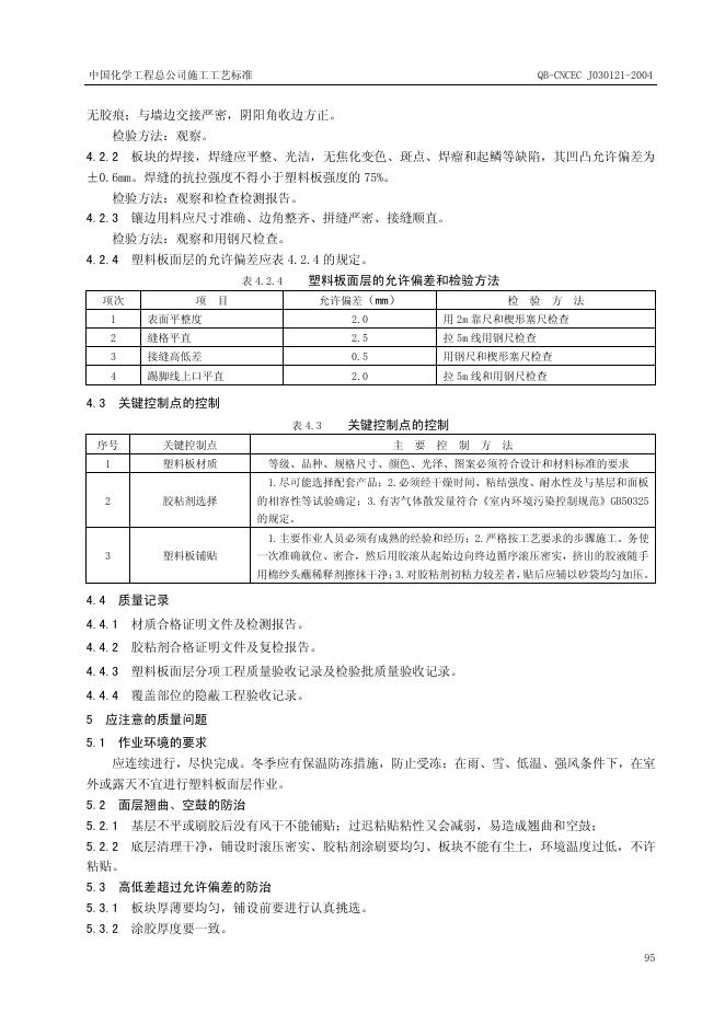 QB-CNCEC J030121-2004 标准预览