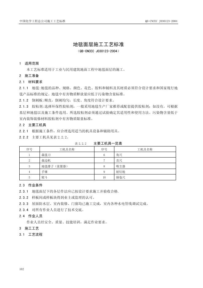 QB-CNCEC J030123-2004 标准预览