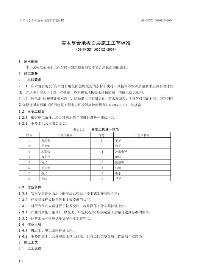 QB-CNCEC J030125-2004 标准预览