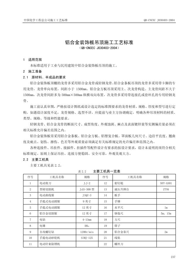QB-CNCEC J030403-2004 标准预览