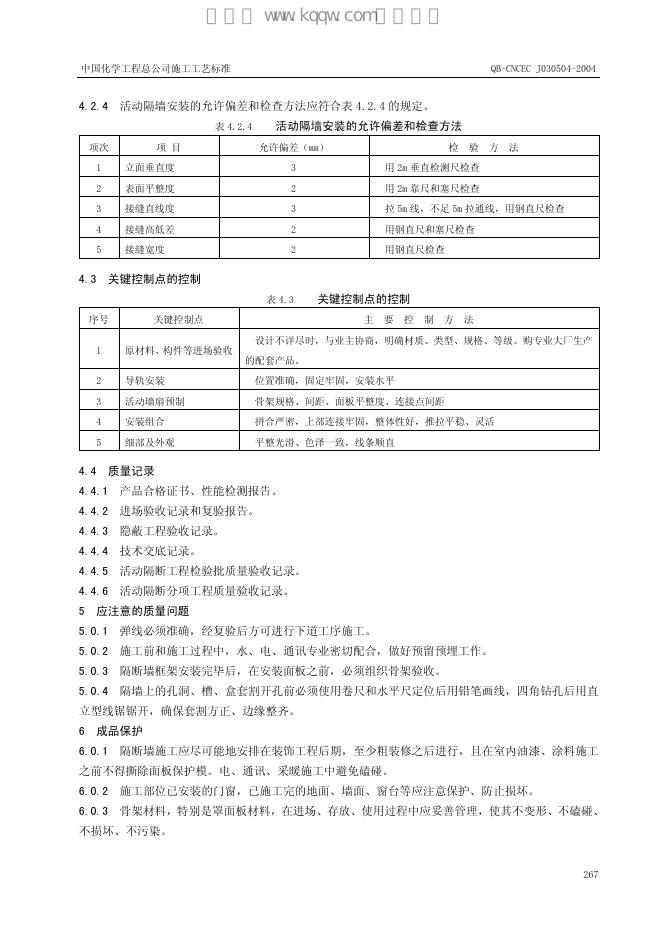 QB-CNCEC J030504-2004 标准预览